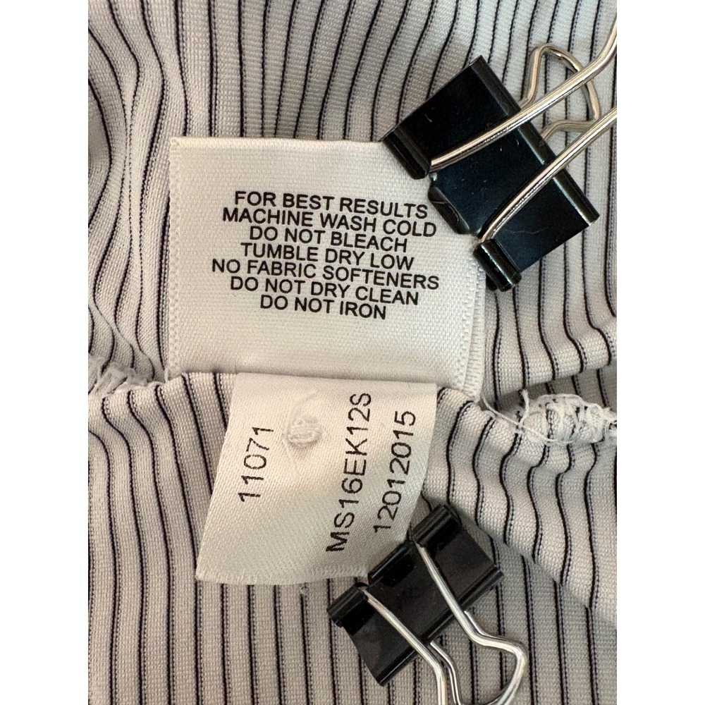 Peter Millar Summer Comfort White Black Striped Short Sleeve Golf Polo Shirt XL - Picture 12 of 14